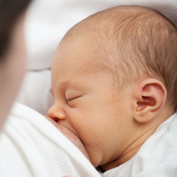 baby breastfeeding